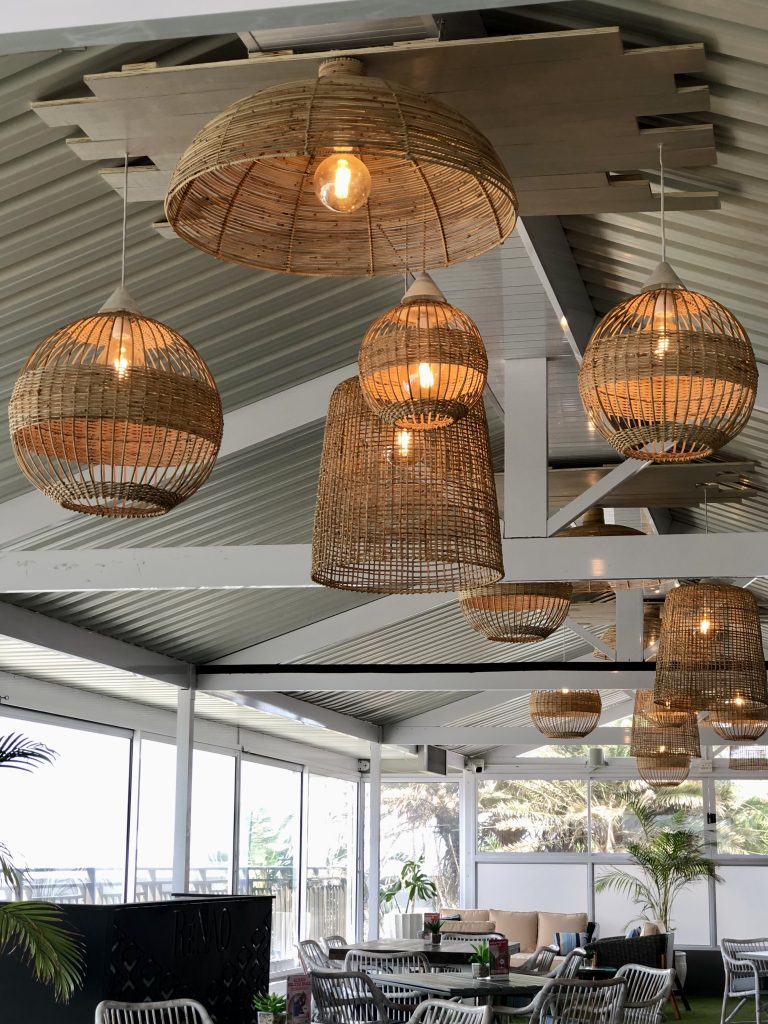 Woven Pendant Lamp Cluster